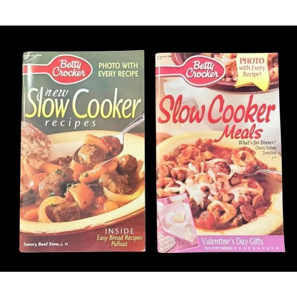 Pillsbury Betty Crocker Thanksgiving & Slow Cooker Vintage Cookbooks 4